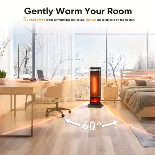 1500W portable space heater – view 2